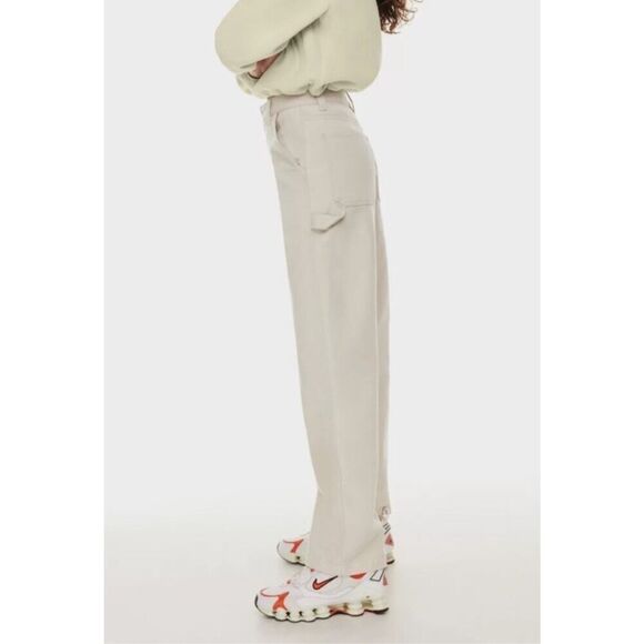 Aritzia TNA Greenwich High-waisted carpenter twill Pants Size 0 - Picture 2 of 12